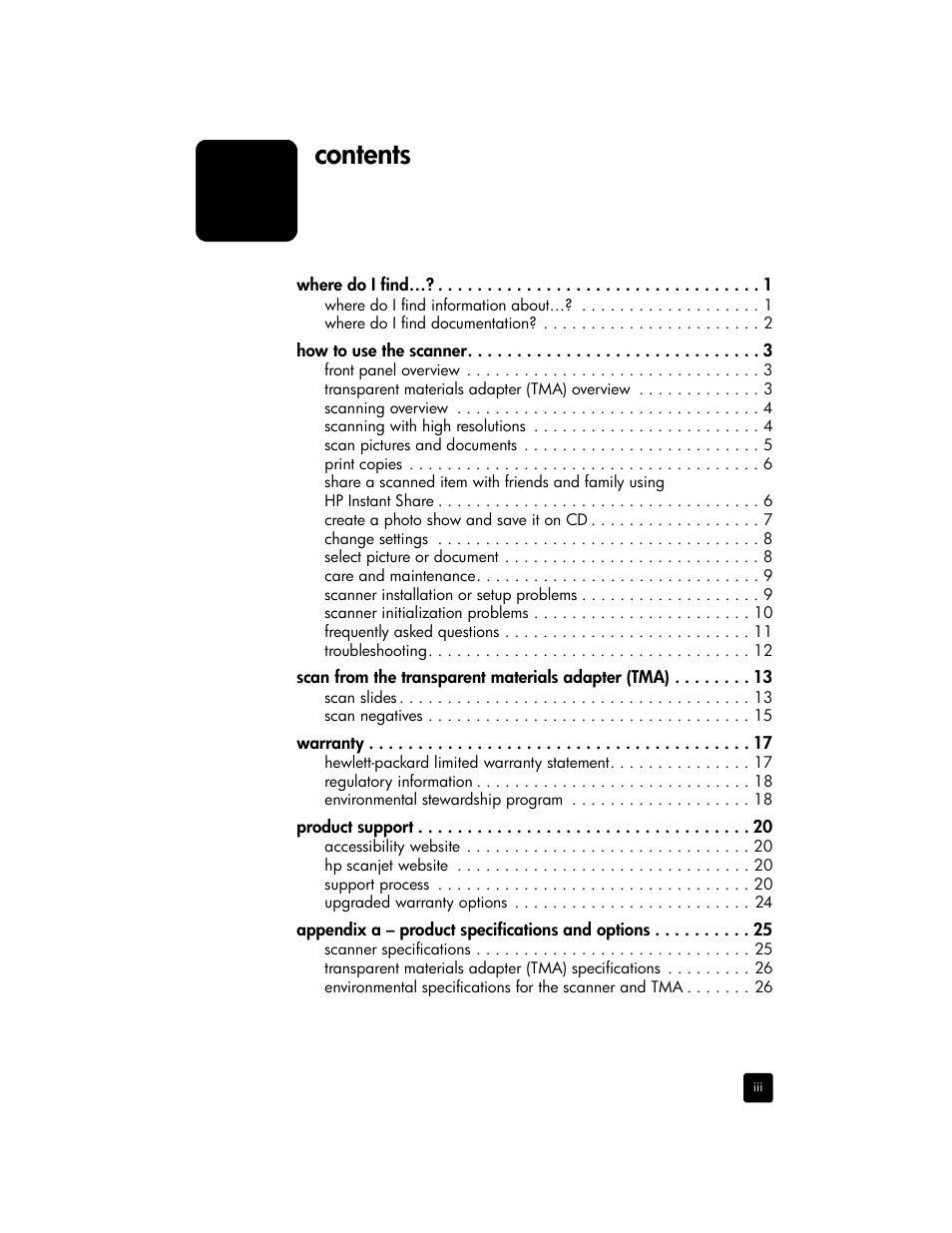 HP 2400 User Manual | Page 5 / 36
