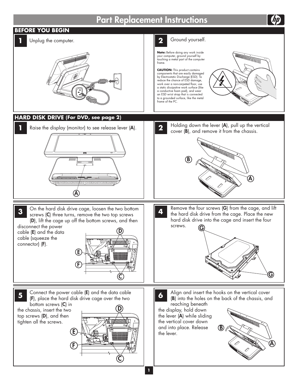 HP Desktop PCs User Manual | 2 pages