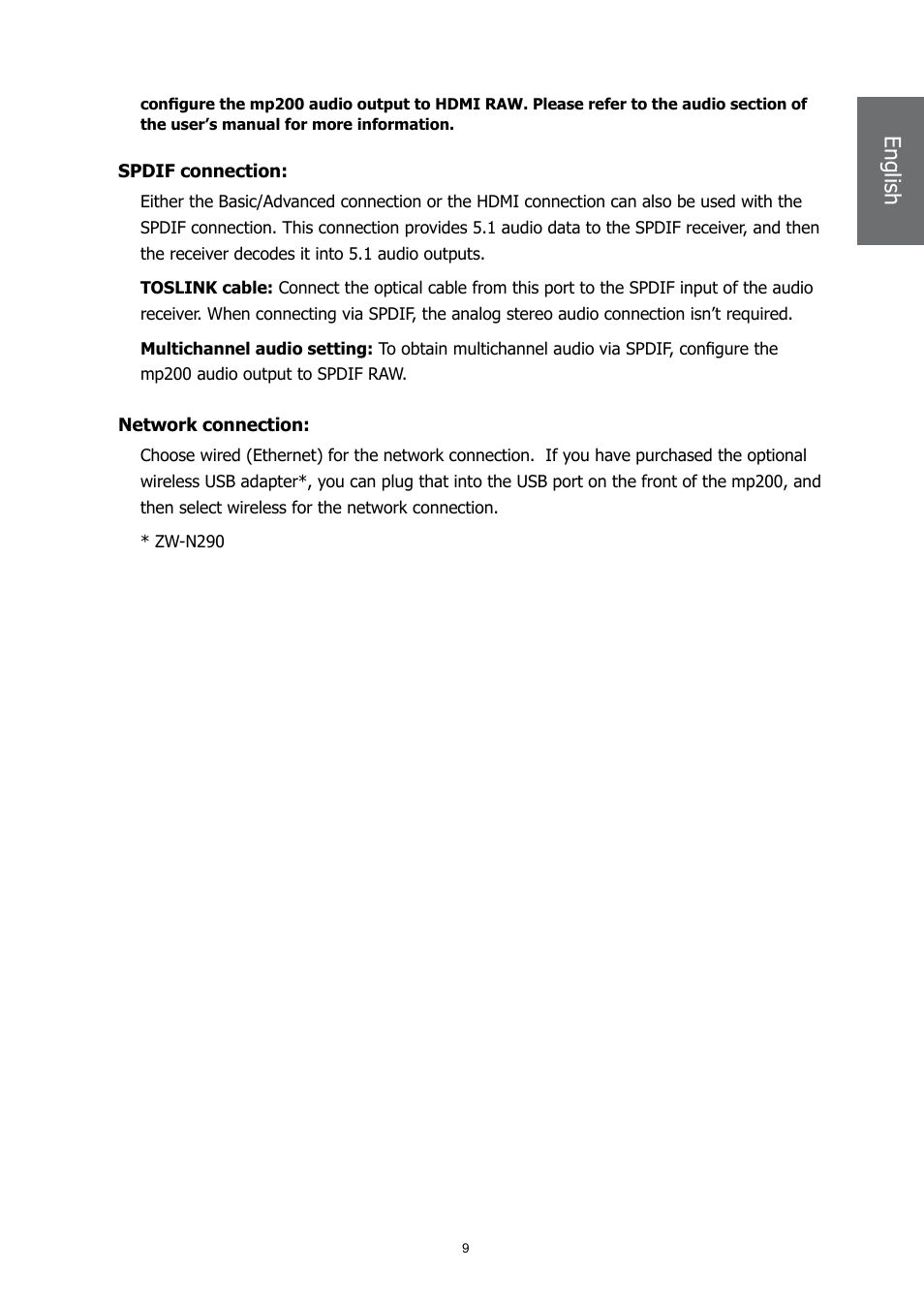 En gl ish en gl ish | HP MP200 User Manual | Page 13 / 146