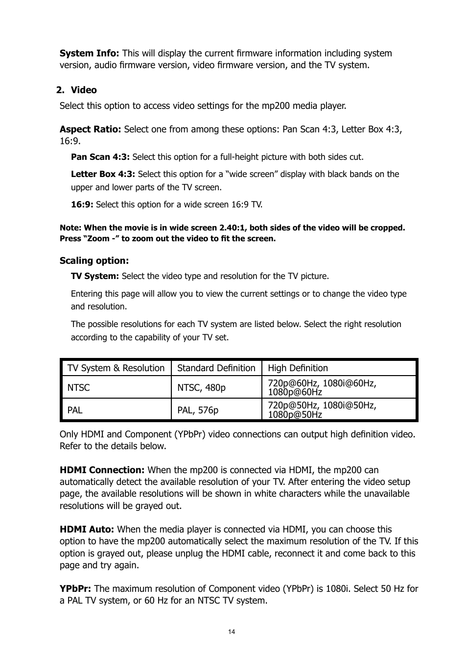 HP MP200 User Manual | Page 18 / 146