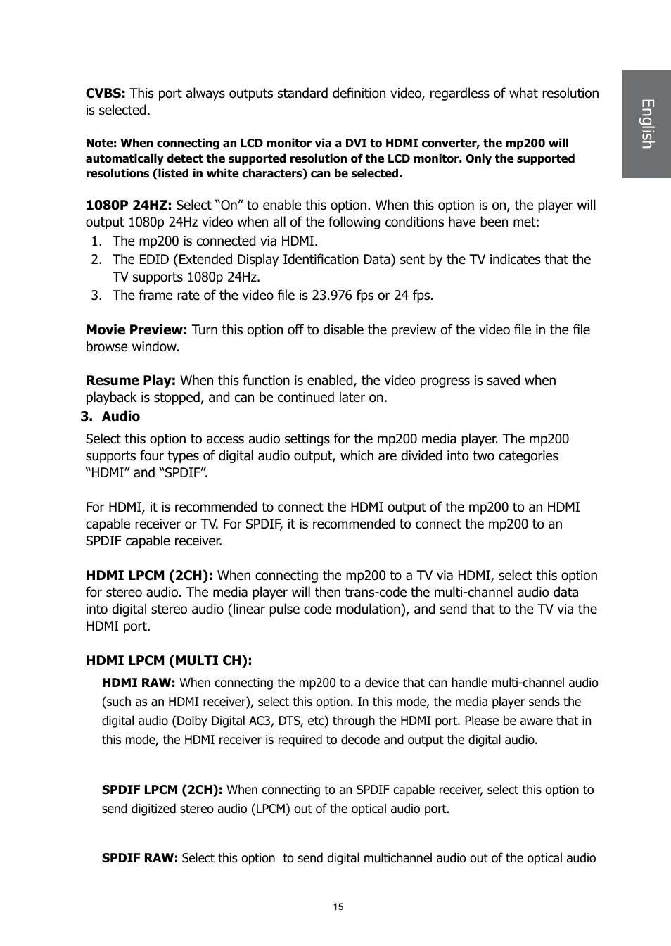 En gl ish en gl ish | HP MP200 User Manual | Page 19 / 146