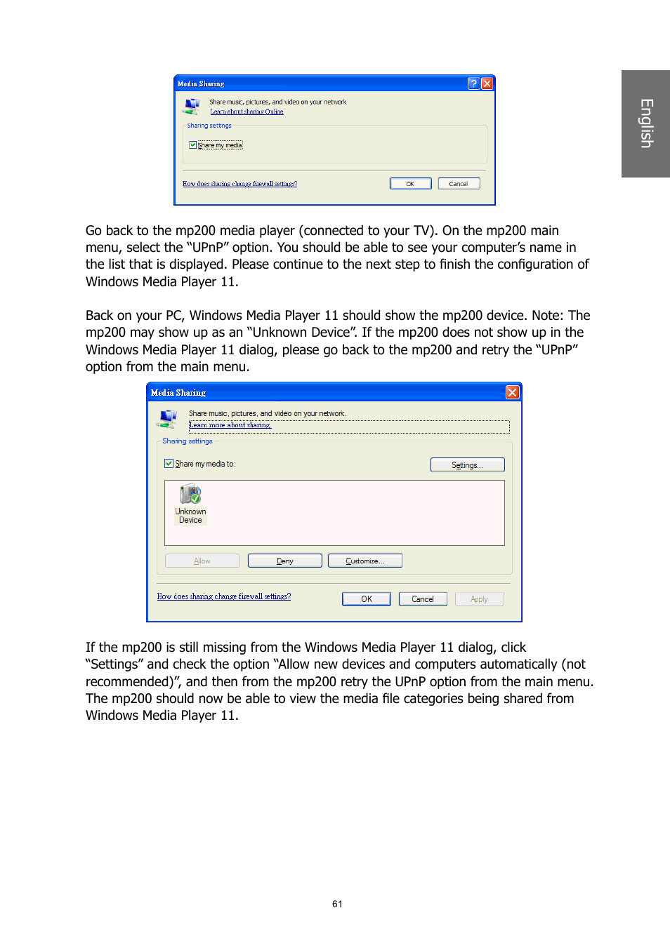 HP MP200 User Manual | Page 65 / 146