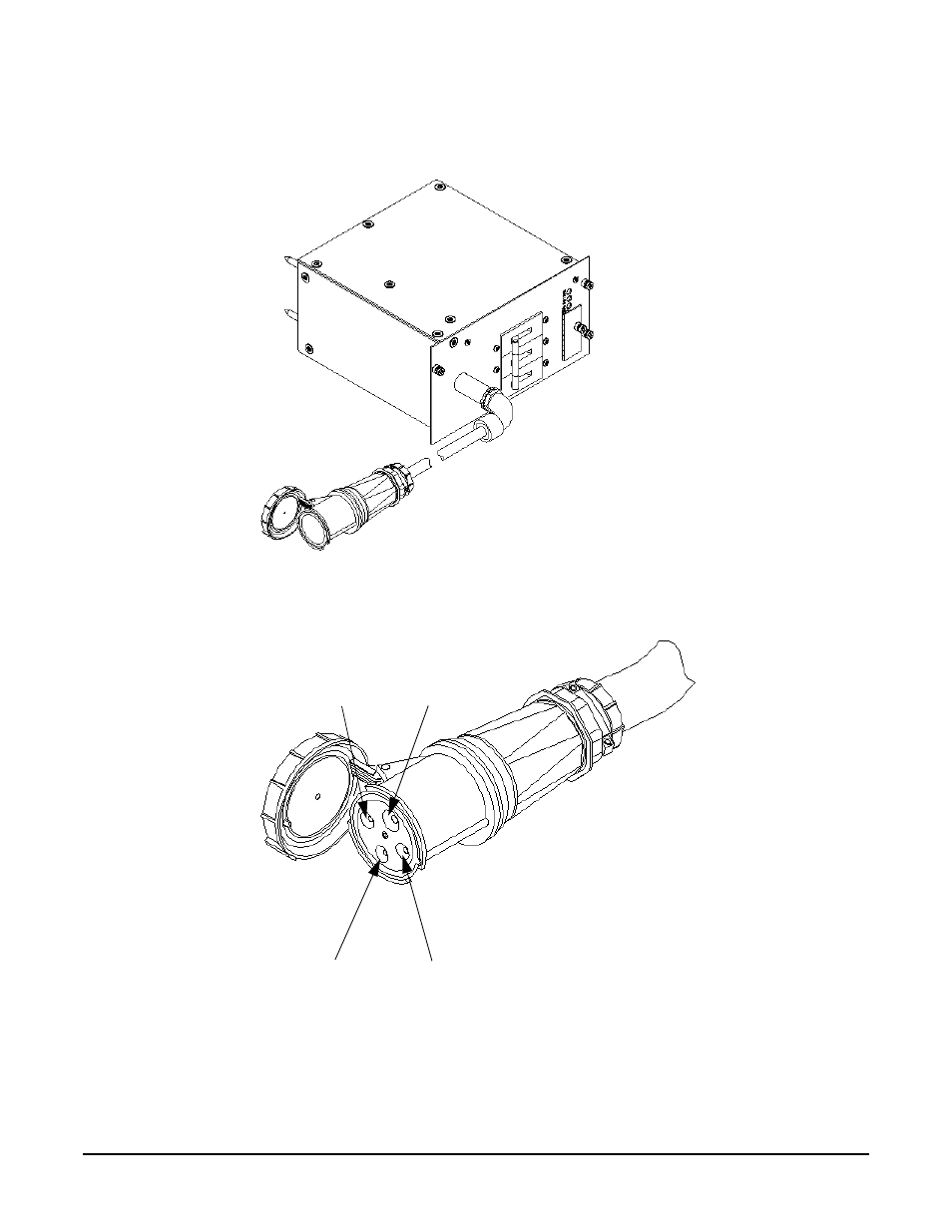 Figure325 pdca assembly for options 6 and 7, Figure326 a 4-wire connector | HP A9834-9001B User Manual | Page 104 / 247