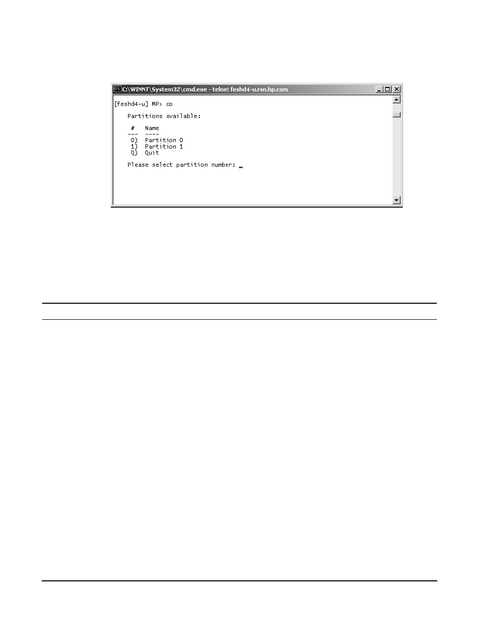 Figure346 mp console option, Powering on the system 48 v supply, Step 1.  switch on the | Important the mp should be running in each window, Figure 3-46. mp console option | HP A9834-9001B User Manual | Page 126 / 247