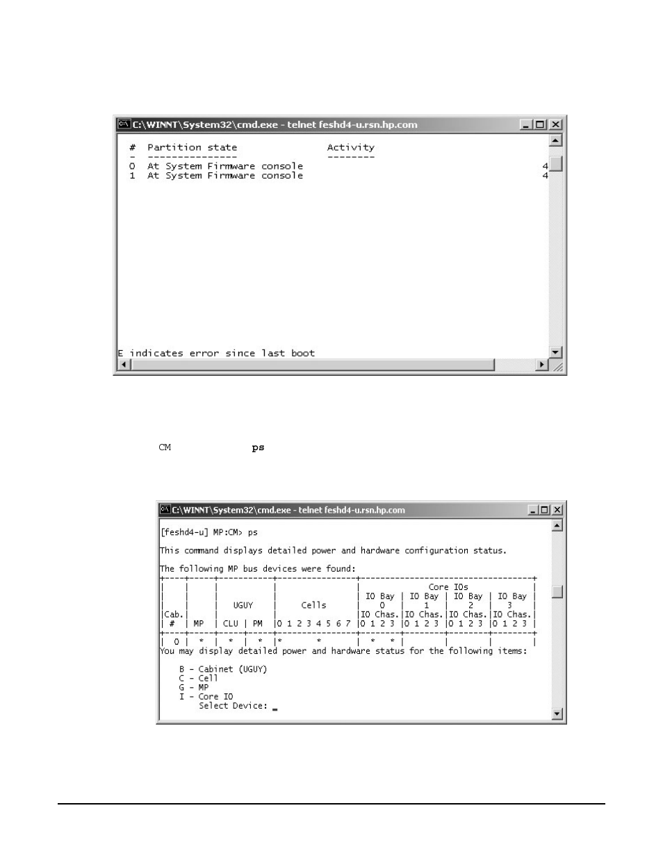 Verifying the system, Use the following procedure to verify the system, Step 1.  from the | Figure350 power status first window | HP A9834-9001B User Manual | Page 129 / 247