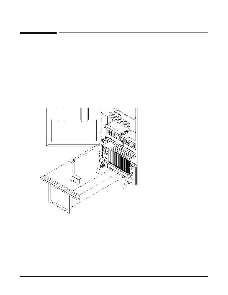 Attaching the rear kick plates, To install the kick plates, Figure353 attaching rear kick plates | Figure 3-53. attaching rear kick plates | HP A9834-9001B User Manual | Page 134 / 247