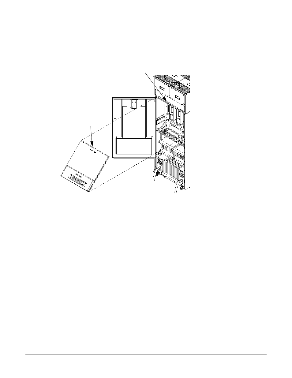 Figure 3-56. reinstalling the back emi panel | HP A9834-9001B User Manual | Page 137 / 247