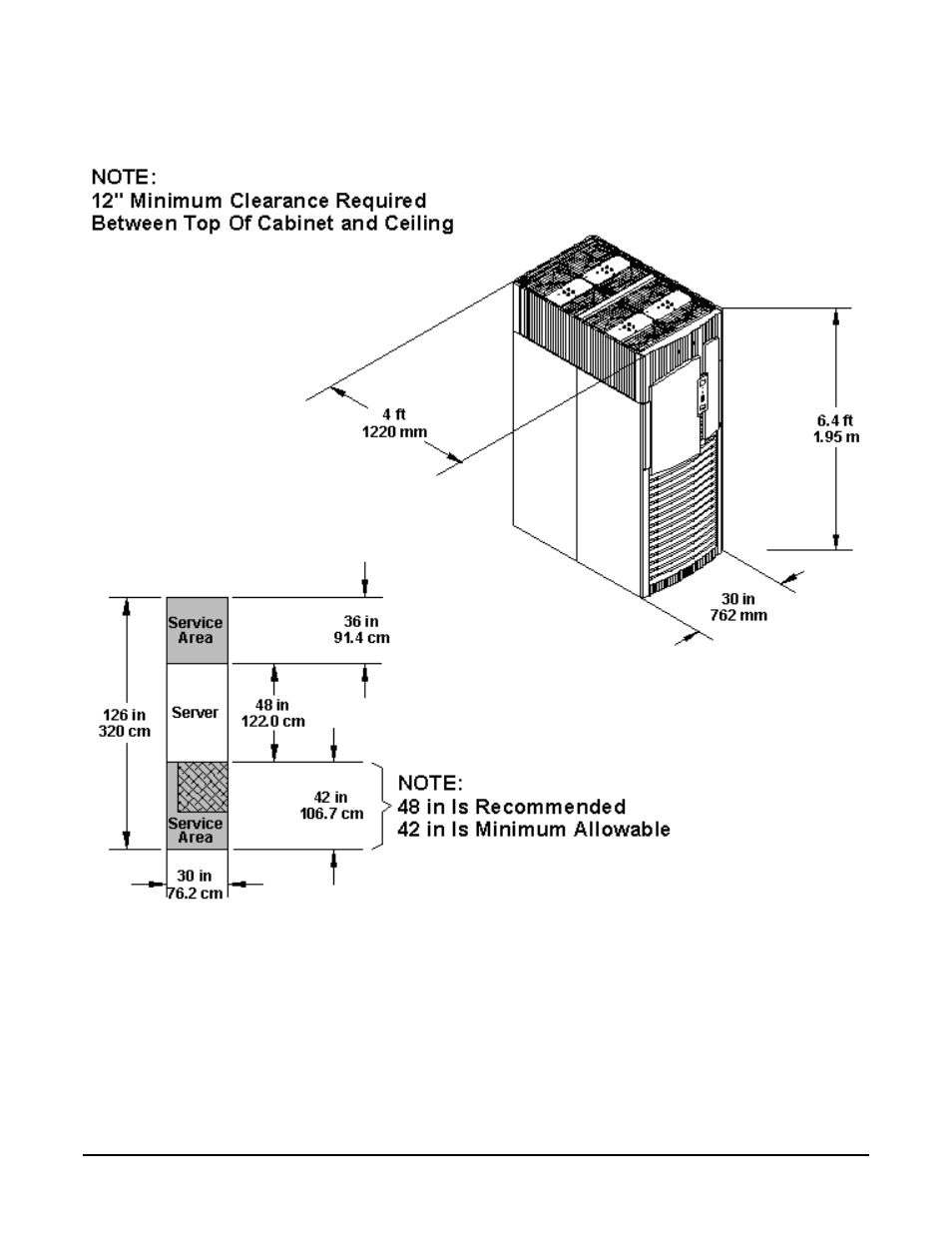 Figured2 sd16 and sd32 space requirements, Figure d-2. sd16 and sd32 space requirements | HP A9834-9001B User Manual | Page 230 / 247