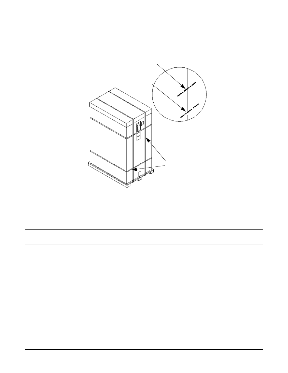 Figure34 cutting polystrap bands, Step 6.  remove the, Figure 3-4. cutting polystrap bands | HP A9834-9001B User Manual | Page 82 / 247