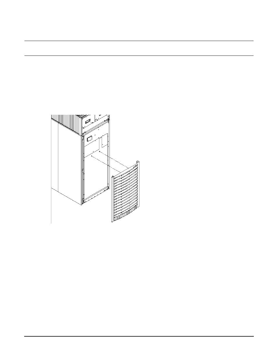 To install the front door assembly | HP A9834-9001B User Manual | Page 98 / 247