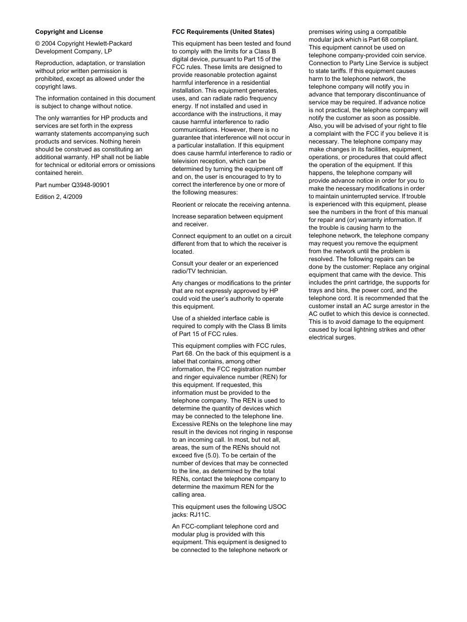 HP 2820 User Manual | Page 4 / 334