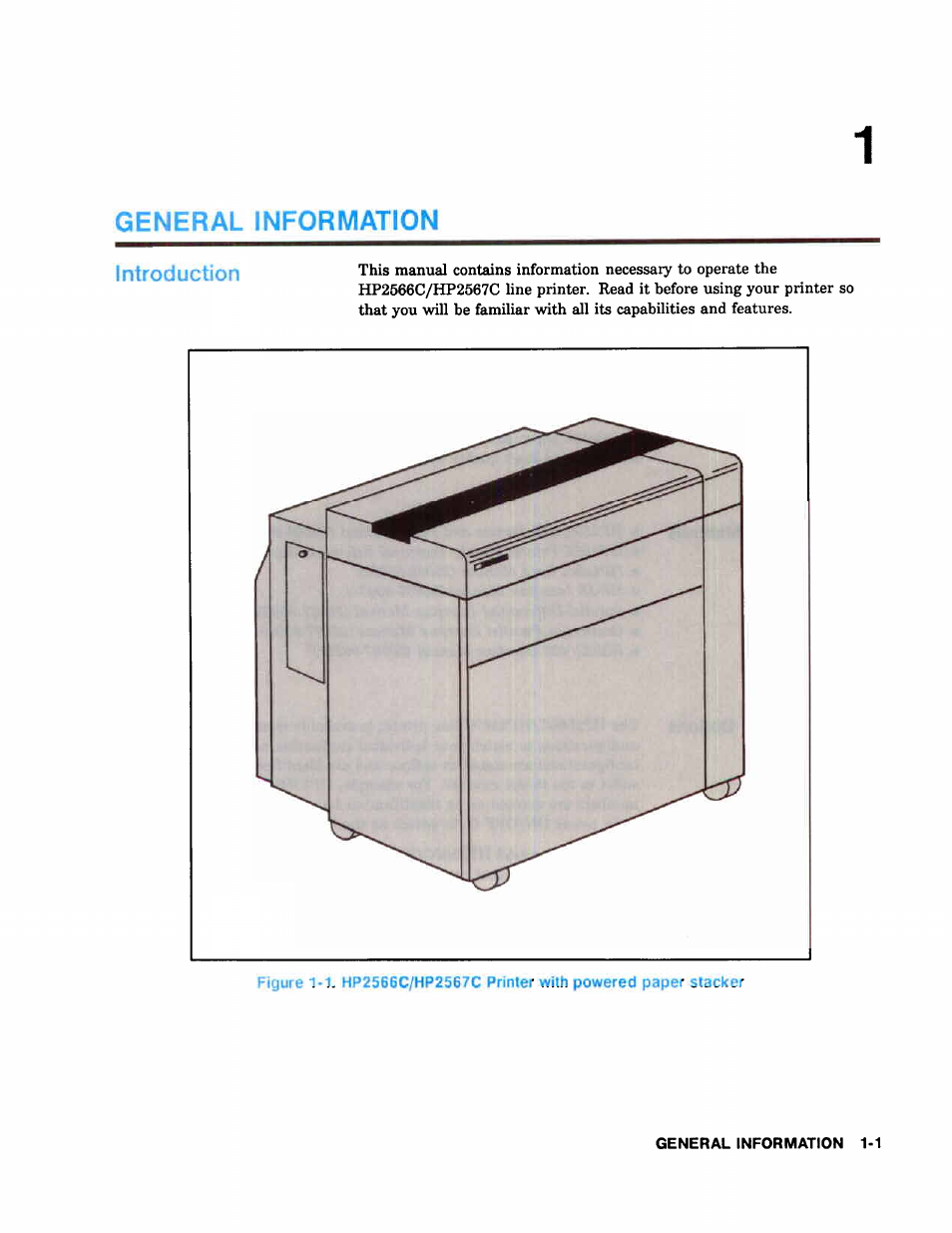General information | HP 2566C User Manual | Page 10 / 122