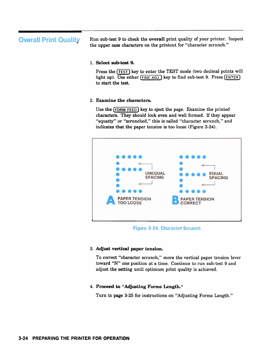 Key to find sub-test 9. press, Overall print quality | HP 2566C User Manual | Page 45 / 122