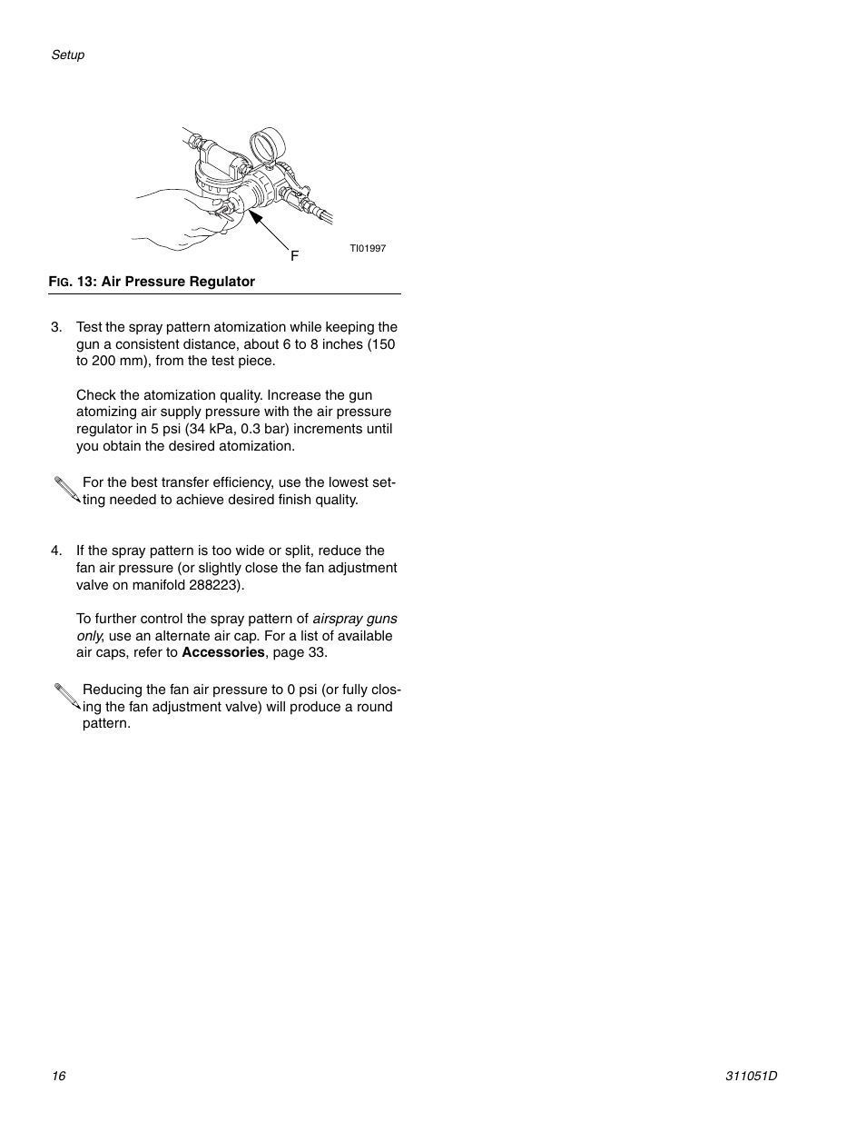 HP AUTOMATIC XT SPAY GUNS 311051D User Manual | Page 16 / 38