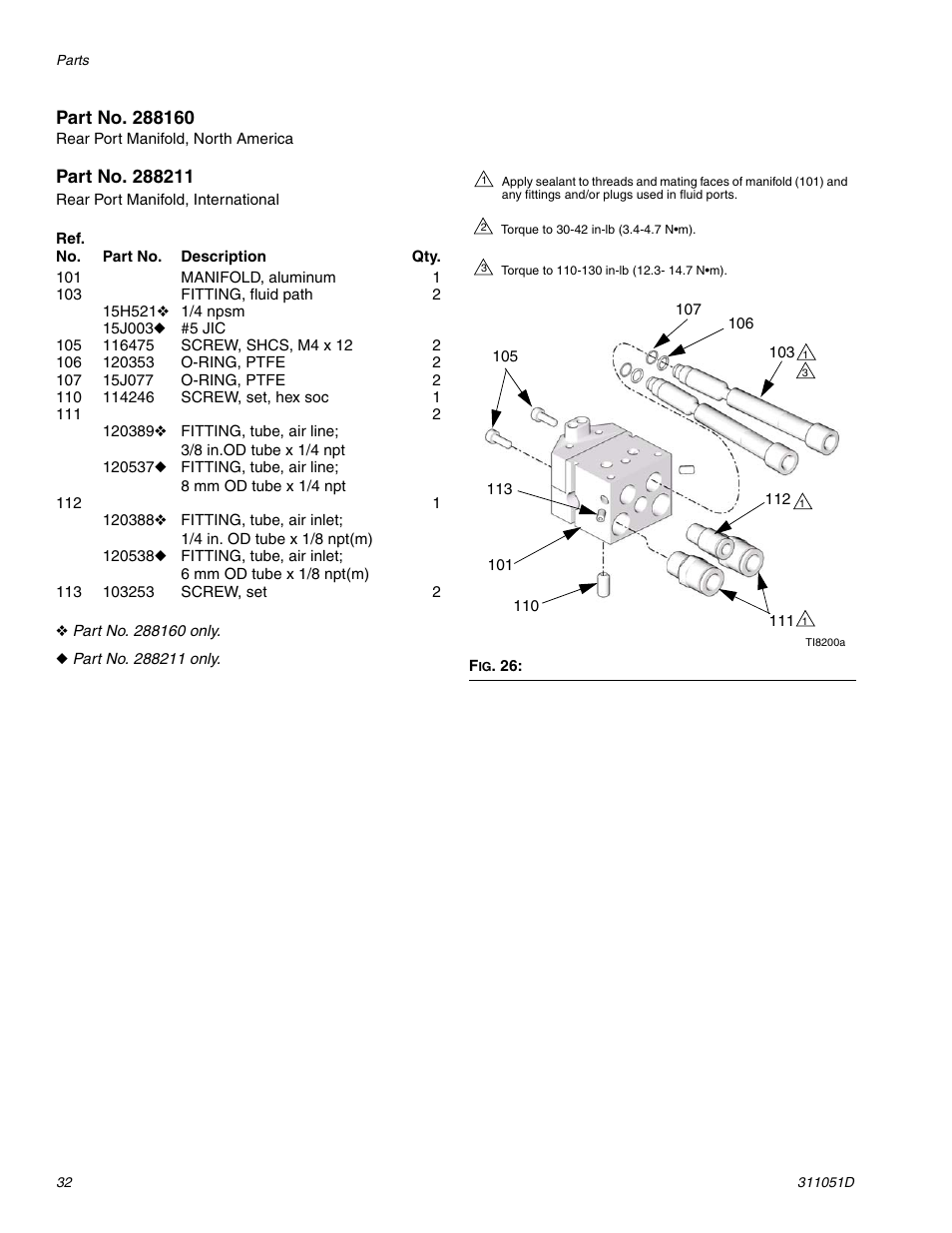 HP AUTOMATIC XT SPAY GUNS 311051D User Manual | Page 32 / 38