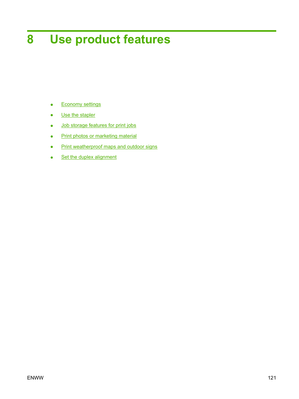 Use product features, 8 use product features, 8use product features | HP CM6049F MFP User Manual | Page 137 / 320