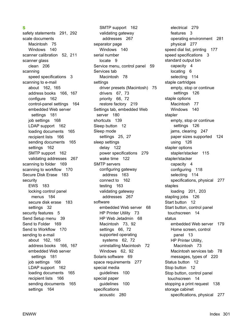 HP CM6049F MFP User Manual | Page 317 / 320