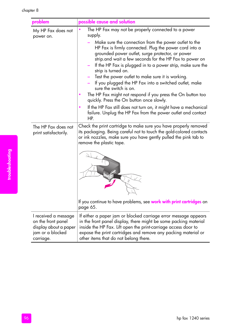 HP 1240 Series User Manual | Page 106 / 148