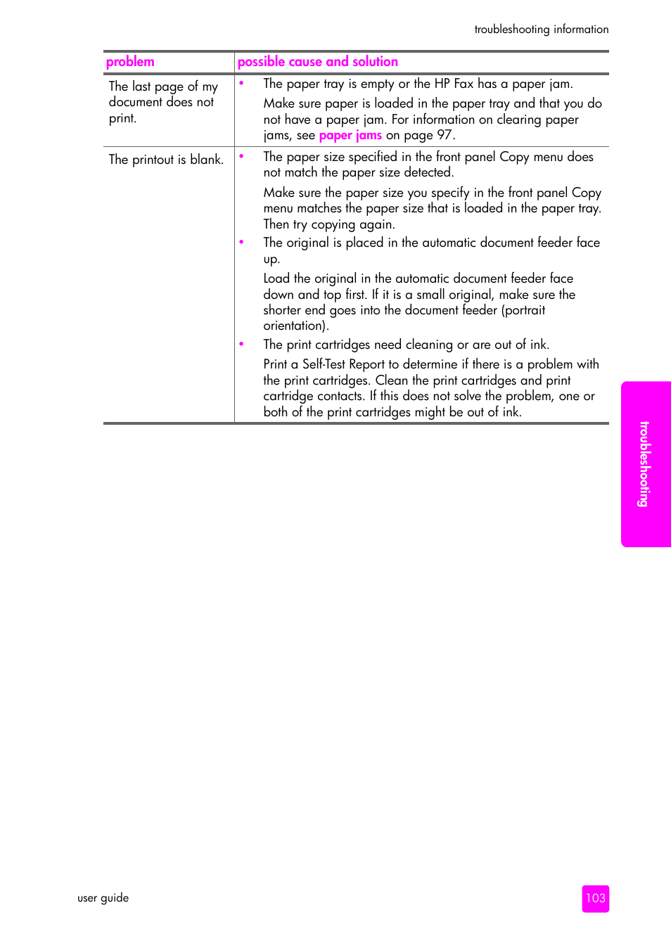 HP 1240 Series User Manual | Page 113 / 148