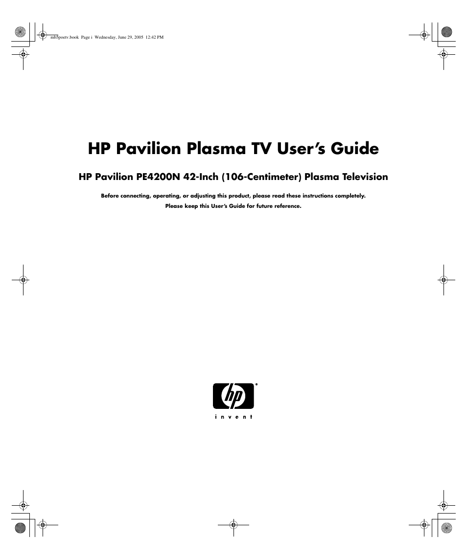 HP Pavilion PE4200N User Manual | 242 pages