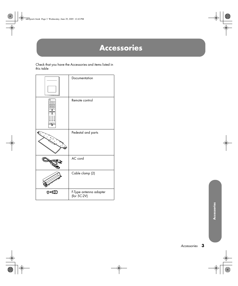 Accessories | HP Pavilion PE4200N User Manual | Page 11 / 242
