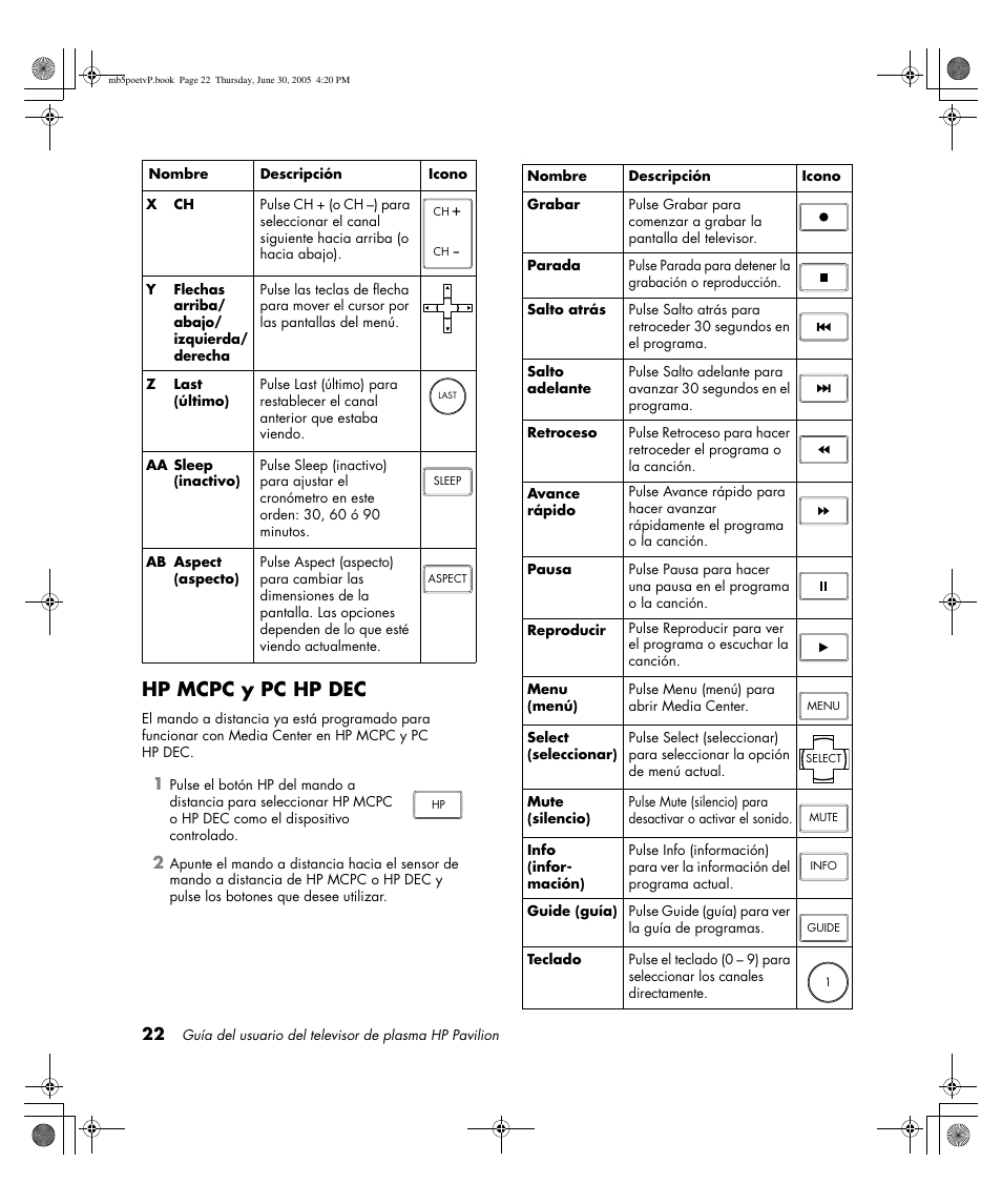 Hp mcpc y pc hp dec | HP Pavilion PE4200N User Manual | Page 192 / 242