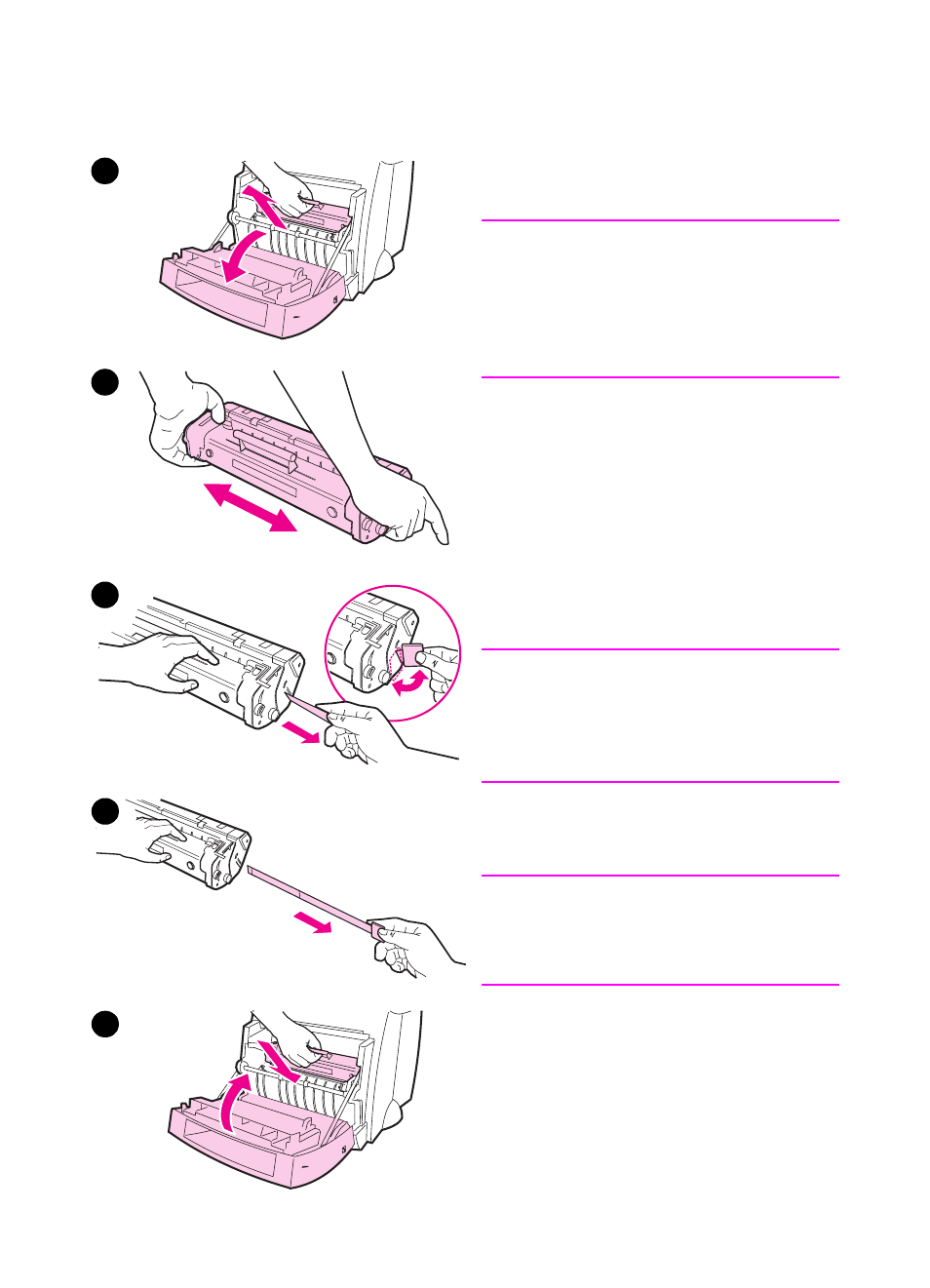 Changing the toner cartridge, Changing the toner, Cartridge | Or f | HP 1100A User Manual | Page 68 / 183
