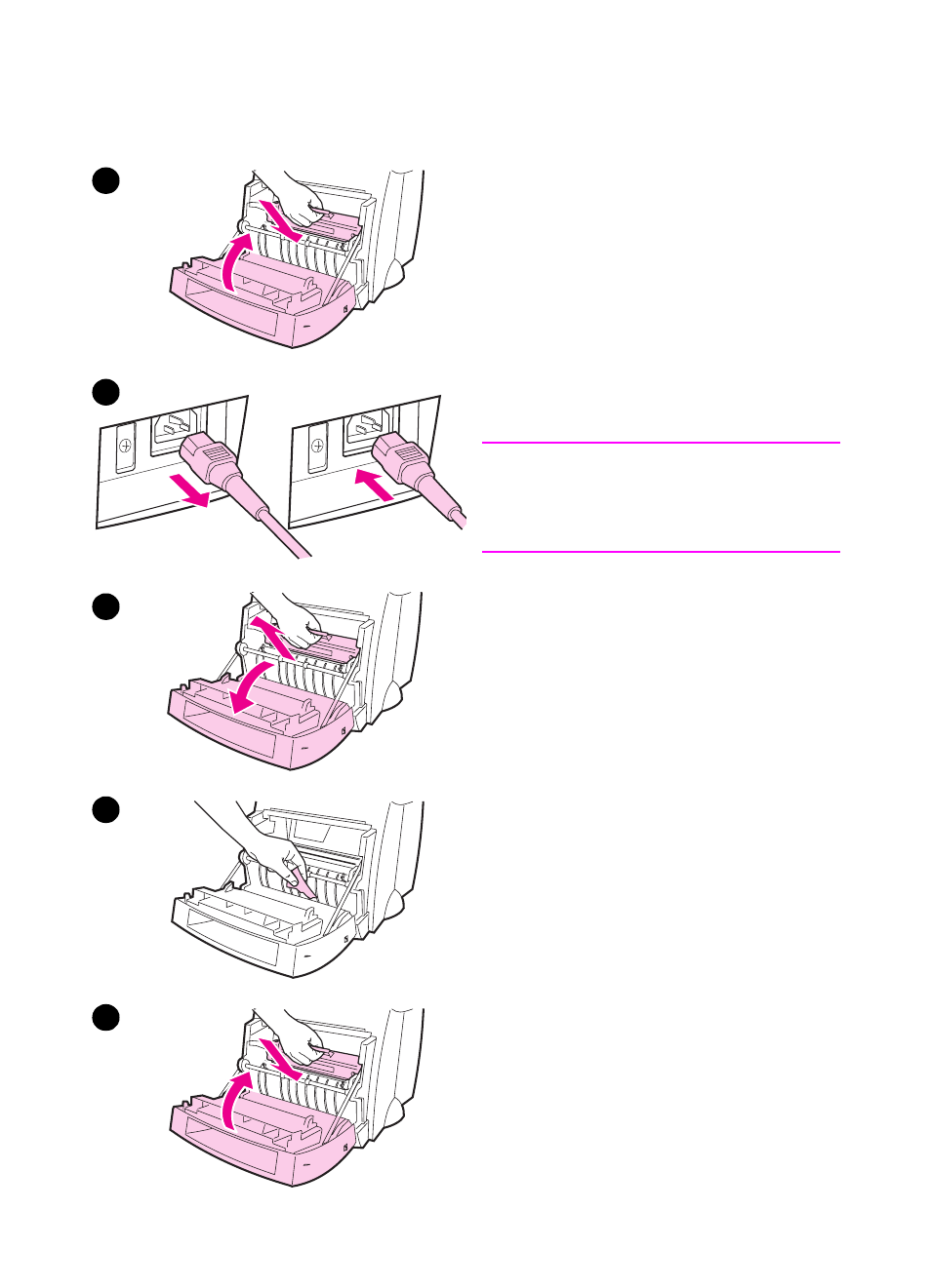 Paper jam: removing torn pieces of paper, Paper jam, Removing torn pieces of paper | HP 1100A User Manual | Page 90 / 183