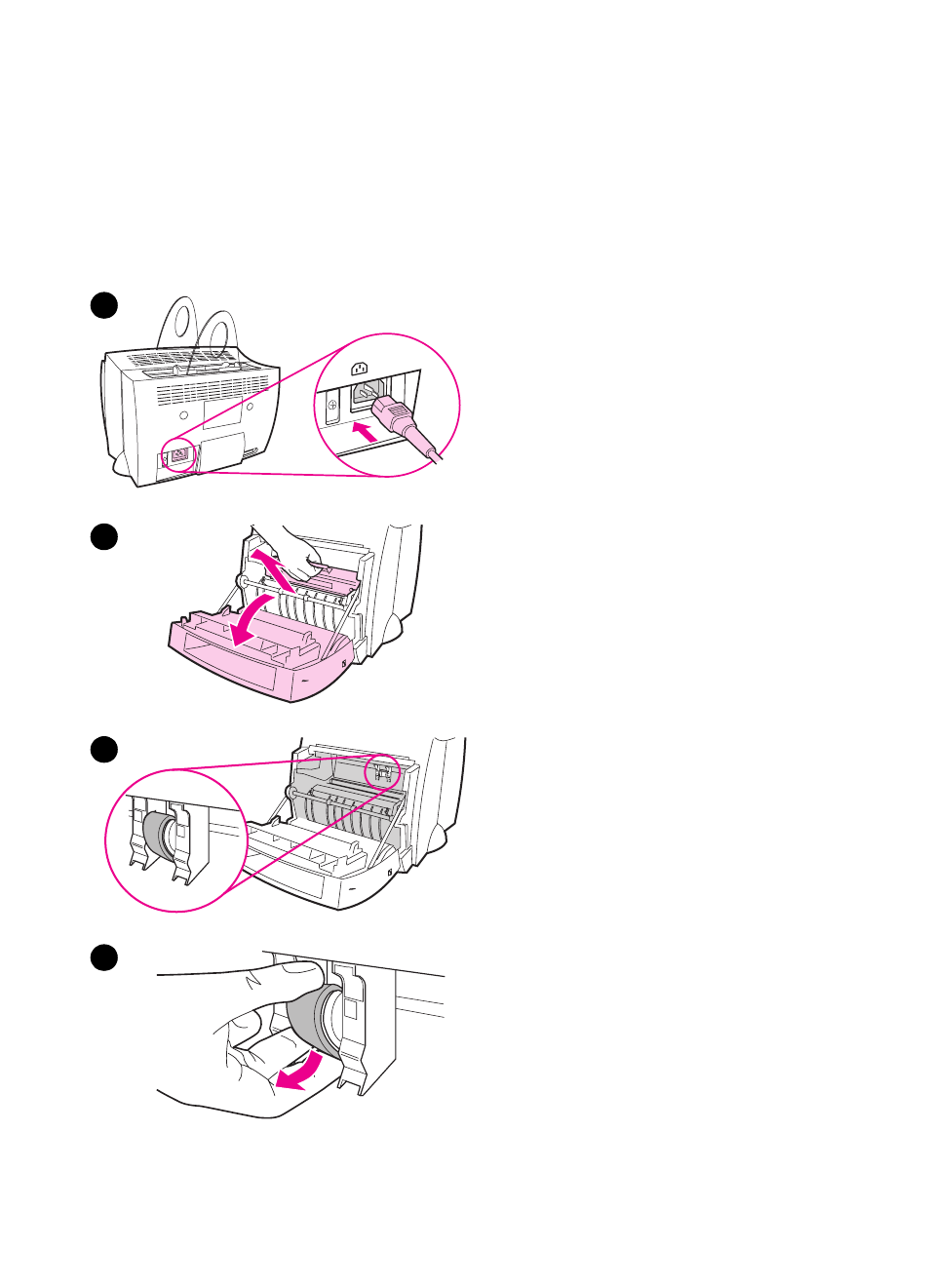 Changing the pickup roller, Changing, The pickup roller | HP 1100A User Manual | Page 91 / 183