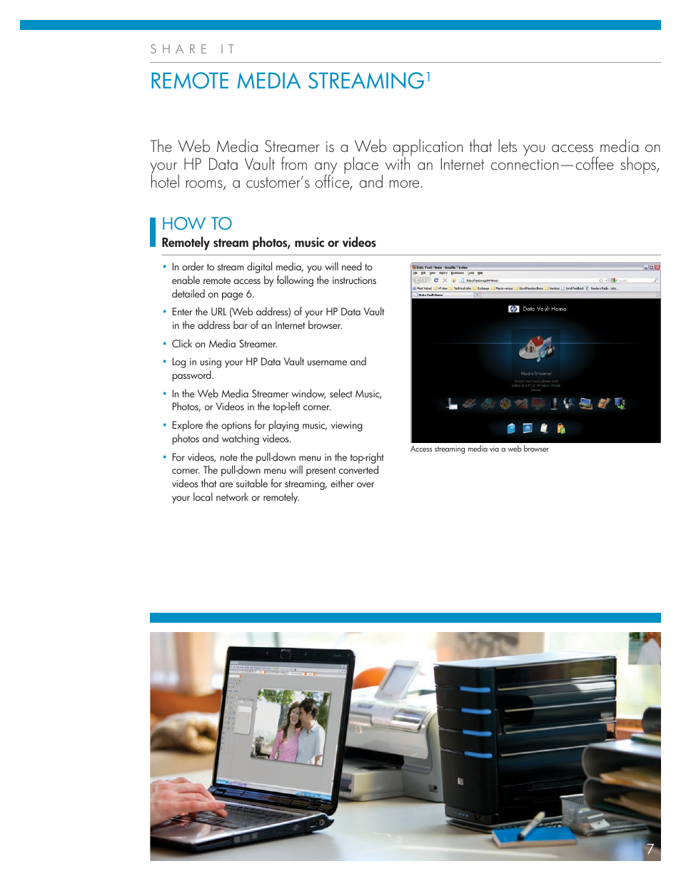 Remote media streaming, How to | HP X510 User Manual | Page 7 / 8