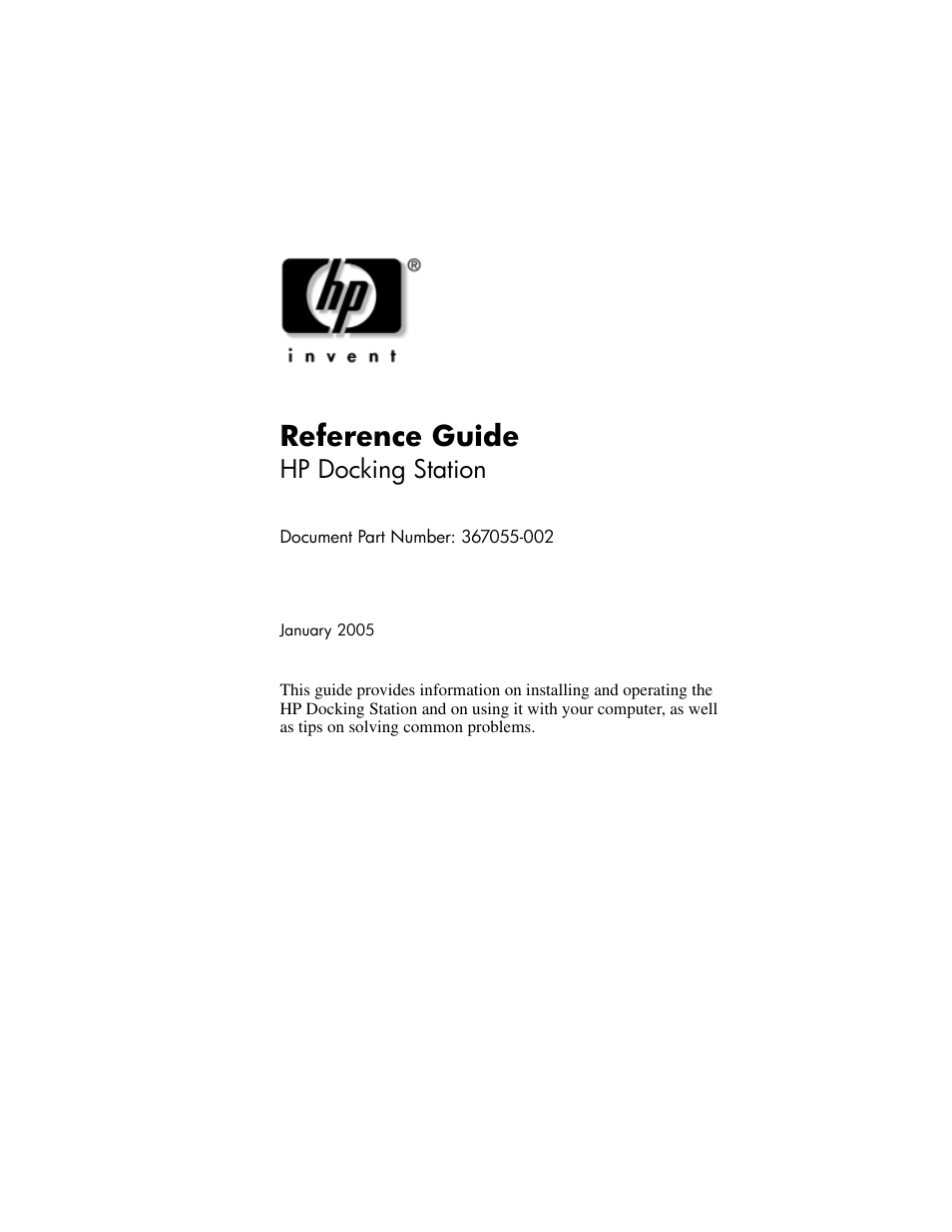 HP 367055-002 User Manual | 26 pages