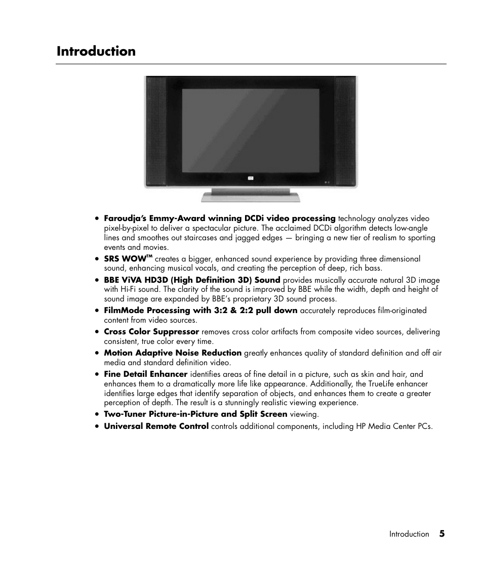 Introduction | HP LC3040N User Manual | Page 11 / 60