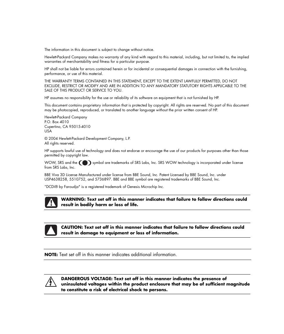 HP LC3040N User Manual | Page 2 / 60