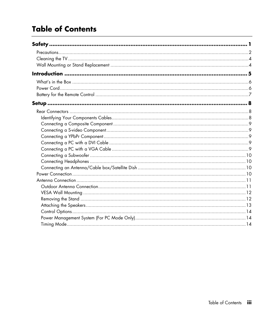 HP LC3040N User Manual | Page 3 / 60