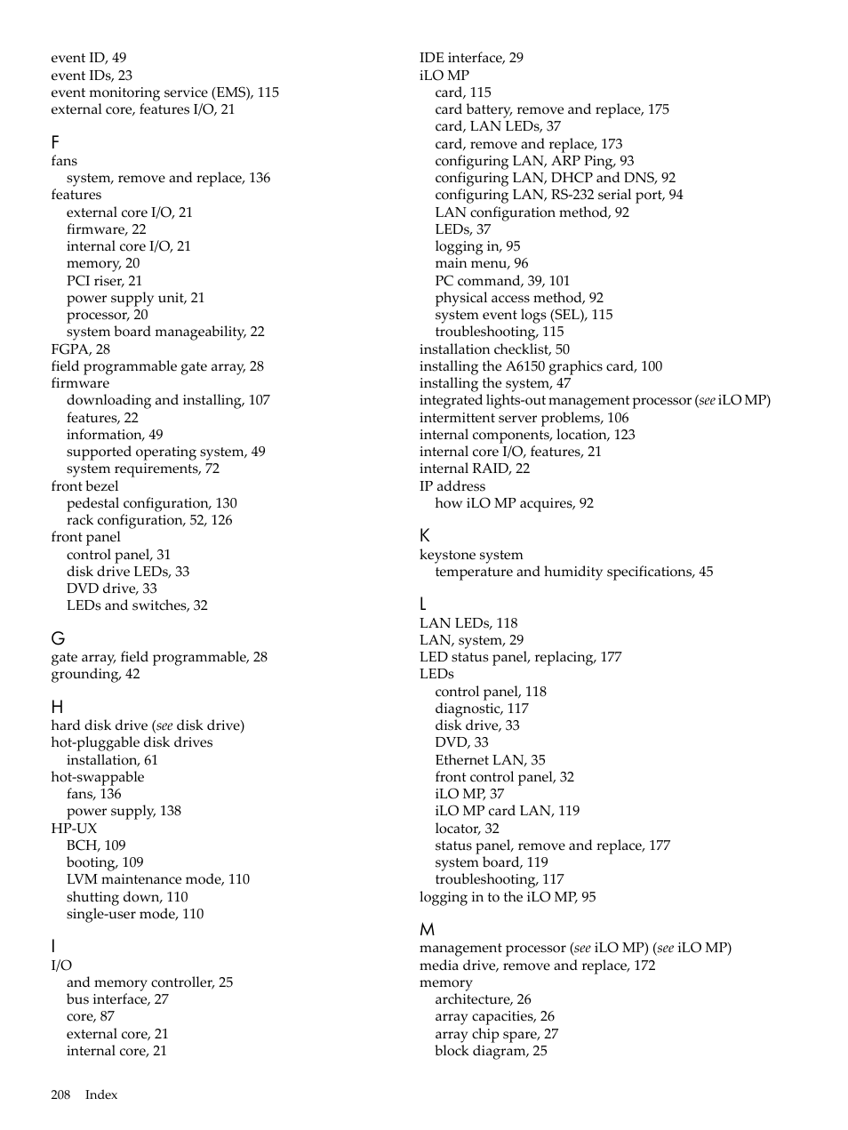 HP RP3440 User Manual | Page 208 / 210