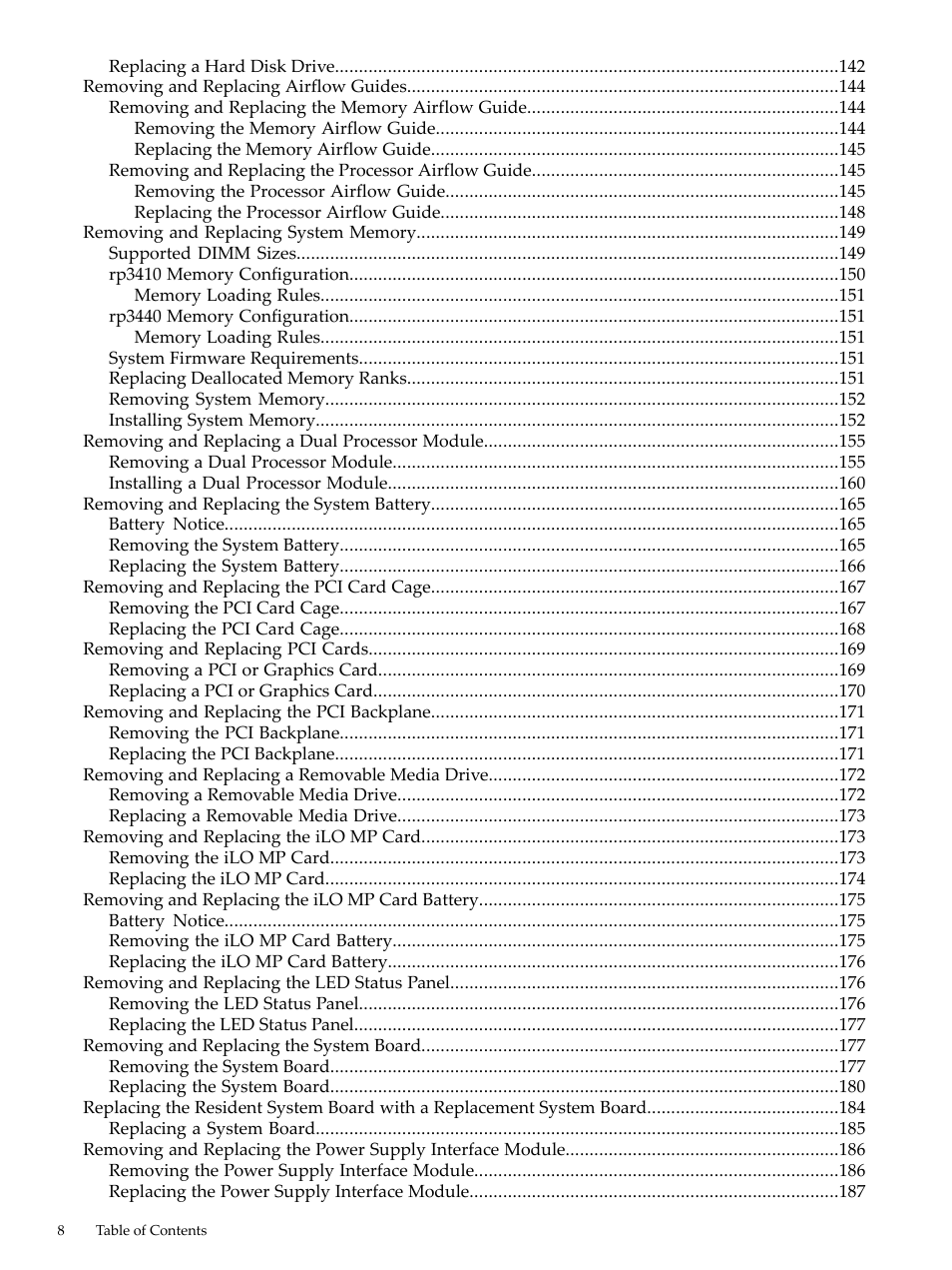 HP RP3440 User Manual | Page 8 / 210