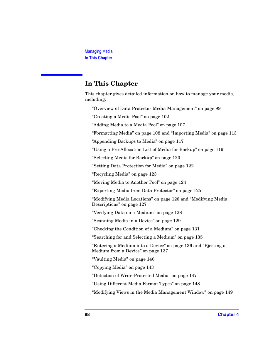 In this chapter | HP B6960-90078 User Manual | Page 128 / 856