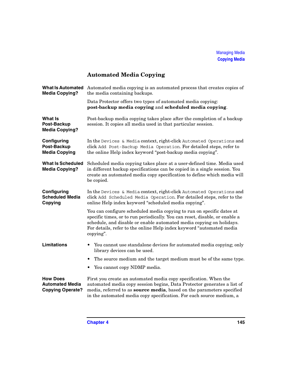 Automated media copying | HP B6960-90078 User Manual | Page 175 / 856