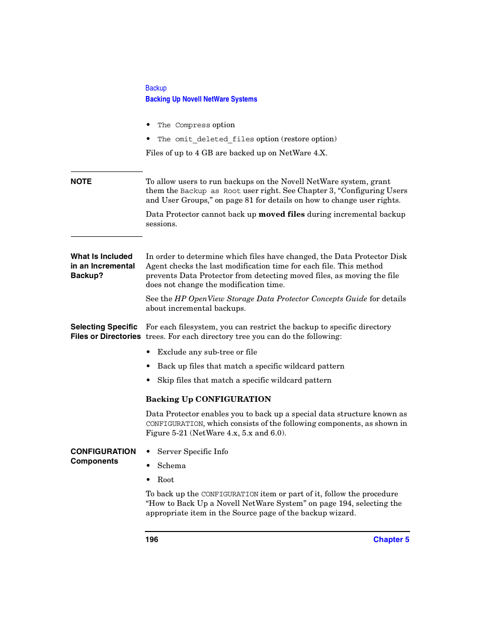 Backing up configuration | HP B6960-90078 User Manual | Page 226 / 856
