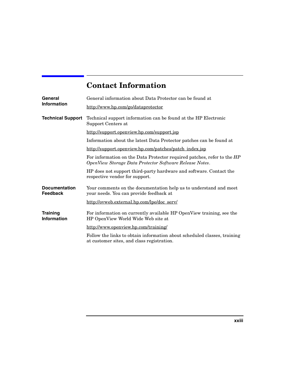Contact information | HP B6960-90078 User Manual | Page 23 / 856