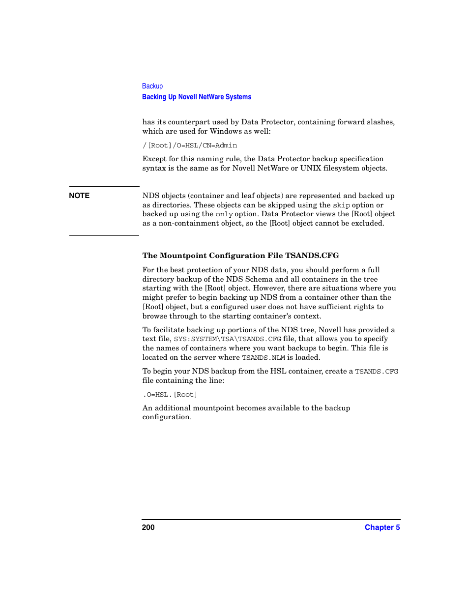 The mountpoint configuration file tsands.cfg | HP B6960-90078 User Manual | Page 230 / 856