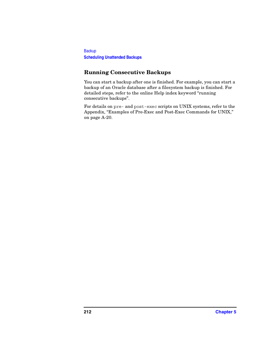 Running consecutive backups | HP B6960-90078 User Manual | Page 242 / 856