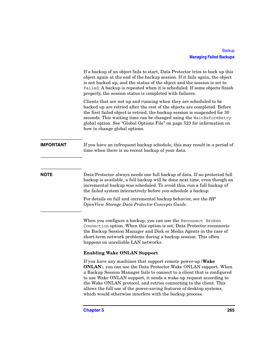 Enabling wake onlan support | HP B6960-90078 User Manual | Page 295 / 856