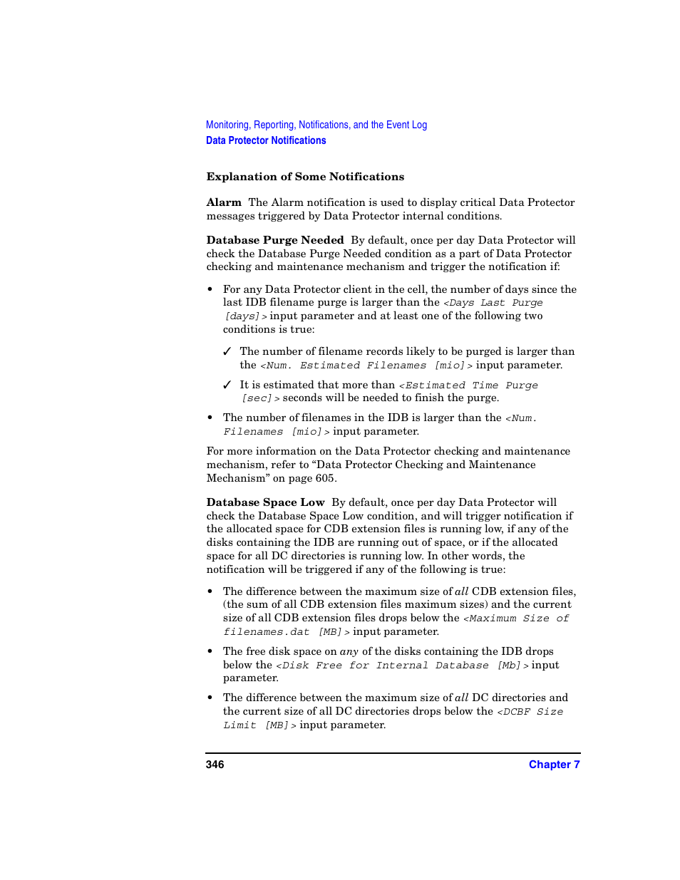 Explanation of some notifications | HP B6960-90078 User Manual | Page 376 / 856