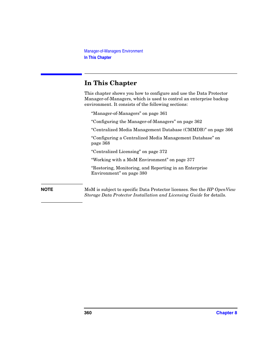 In this chapter | HP B6960-90078 User Manual | Page 390 / 856