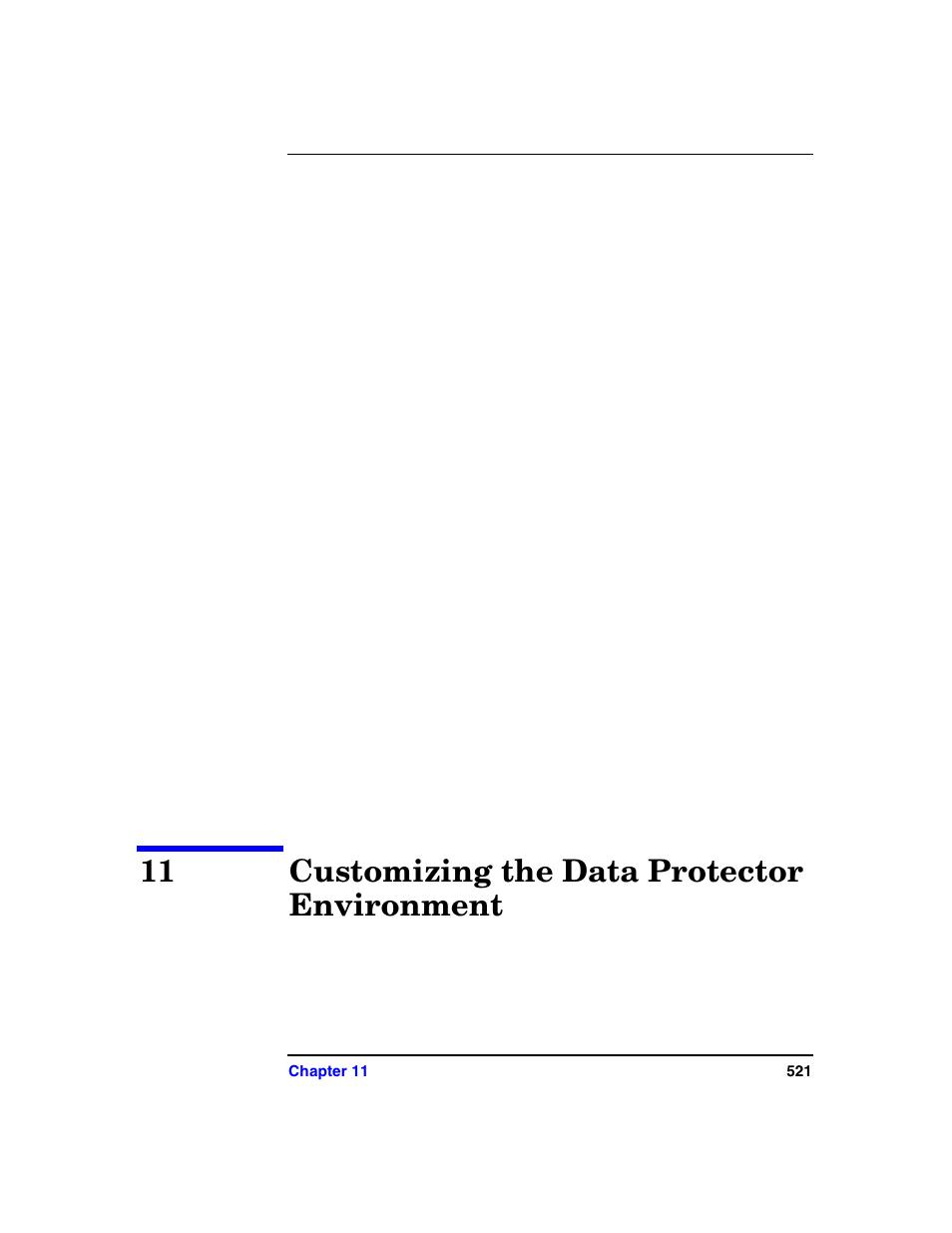 11 customizing the data protector environment, Customizing the data protector environment | HP B6960-90078 User Manual | Page 551 / 856