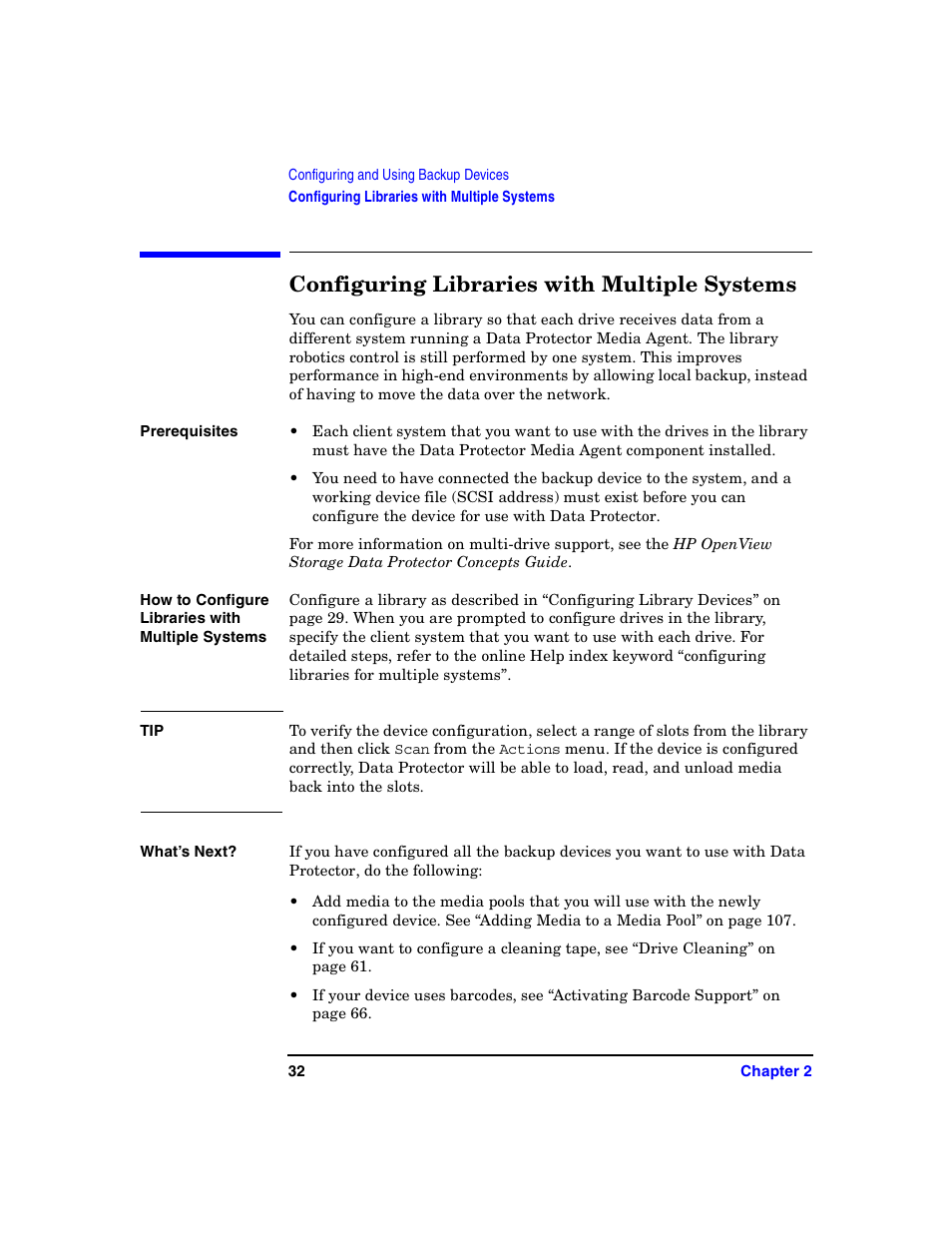 Configuring libraries with multiple systems | HP B6960-90078 User Manual | Page 62 / 856