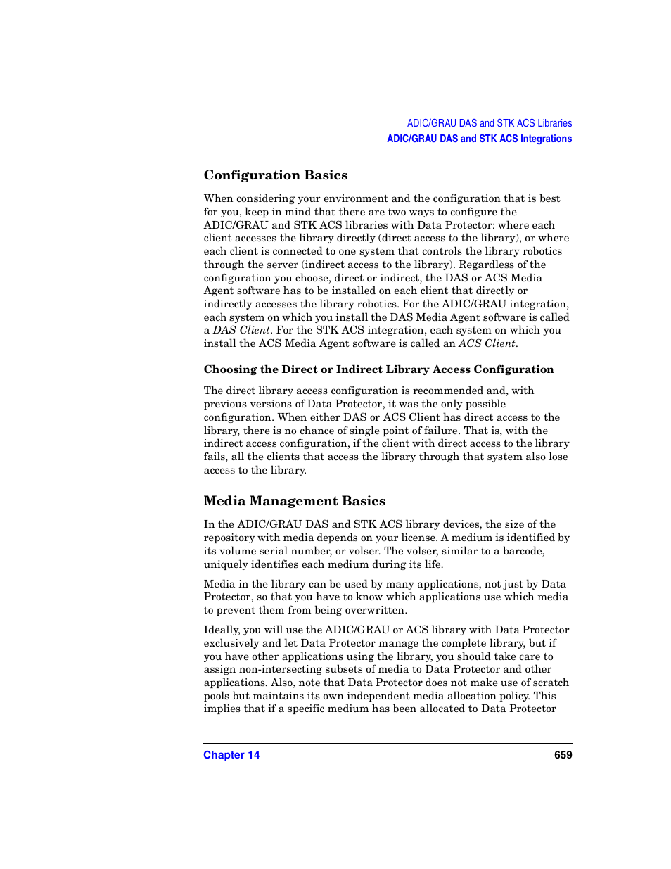 Configuration basics, Media management basics | HP B6960-90078 User Manual | Page 689 / 856