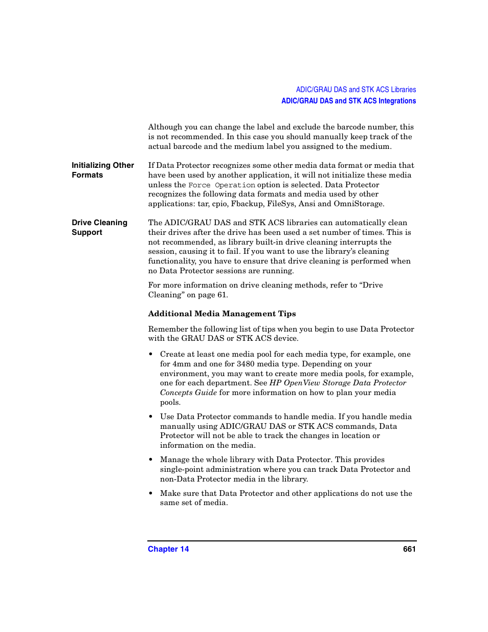 Additional media management tips | HP B6960-90078 User Manual | Page 691 / 856