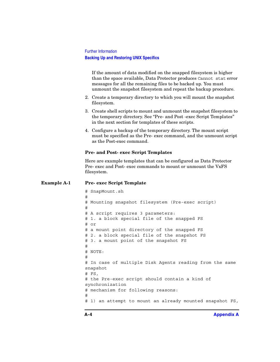 Pre- and post- exec script templates | HP B6960-90078 User Manual | Page 734 / 856